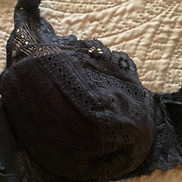 Vintage Vogue Dessous Black Bra 38C 5/$25 - Picture 4 of 5